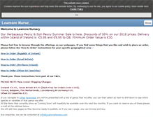 Tablet Screenshot of leamorenursery.com